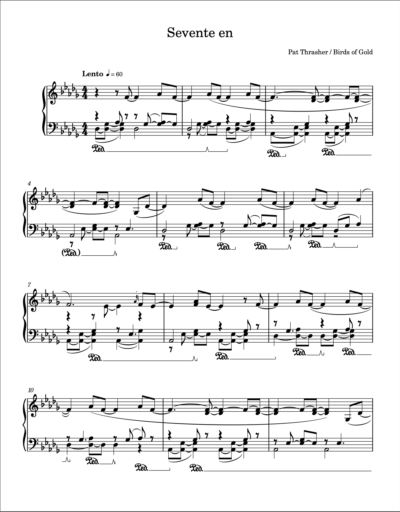 Sevente en first page screenshot